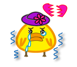 A chick with shining eyes sticker #2869745