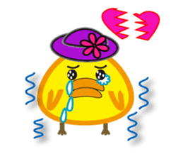 A chick with shining eyes sticker #2869745