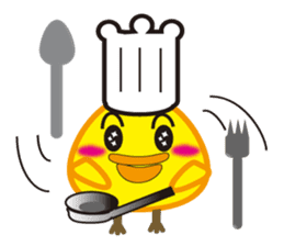 A chick with shining eyes sticker #2869751