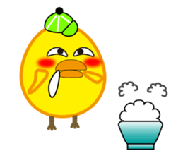 A chick with shining eyes sticker #2869753