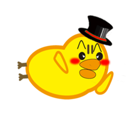 A chick with shining eyes sticker #2869760