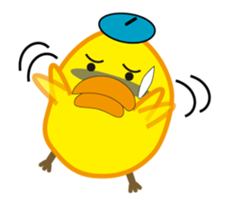 A chick with shining eyes sticker #2869761