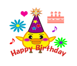 A chick with shining eyes sticker #2869767