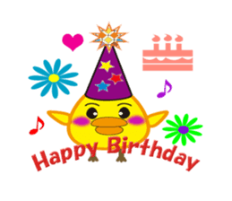 A chick with shining eyes sticker #2869767