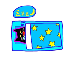 Black Cat Nacchan sticker #2870501