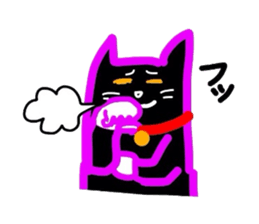 Black Cat Nacchan sticker #2870510