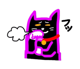 Black Cat Nacchan sticker #2870510