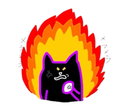 Black Cat Nacchan sticker #2870518
