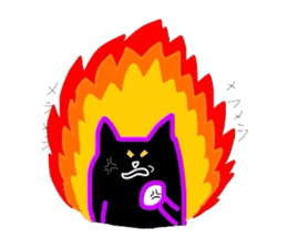 Black Cat Nacchan sticker #2870518