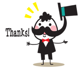 Mr. Moustache sticker #2870741