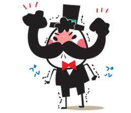 Mr. Moustache sticker #2870759