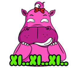 Pinky Hippo - too cute - (EN) sticker #2871298