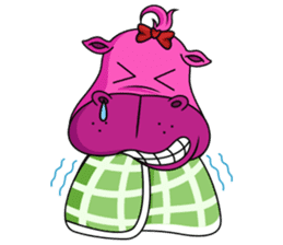 Pinky Hippo - too cute - (EN) sticker #2871325