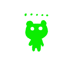 Green creature sticker #2871609