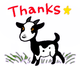 Wonderful goats sticker #2871611