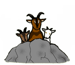 Wonderful goats sticker #2871635