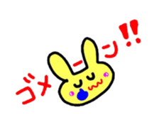 colorful  rabitchan sticker #2871794