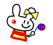 colorful  rabitchan sticker #2871800