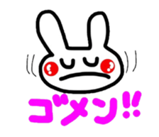 colorful  rabitchan sticker #2871807
