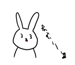 white-eyes-rabbit sticker #2872058