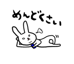 white-eyes-rabbit sticker #2872062