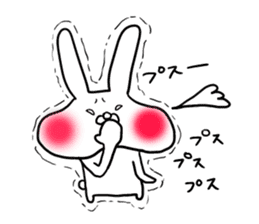 white-eyes-rabbit sticker #2872081