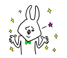 white-eyes-rabbit sticker #2872082