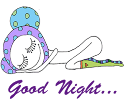 polka dots man sticker #2872494