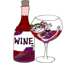 polka dots man sticker #2872496