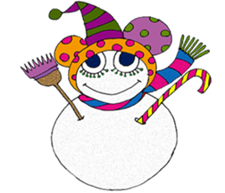 polka dots man sticker #2872499