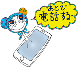 polka dots man sticker #2872514