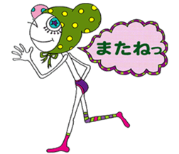 polka dots man sticker #2872518