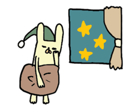 funny rabbit sticker #2874091