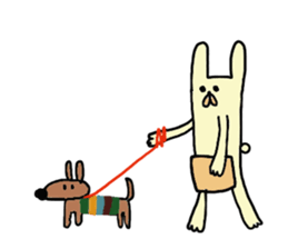 funny rabbit sticker #2874096