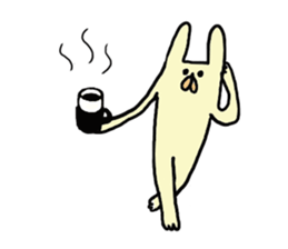 funny rabbit sticker #2874097