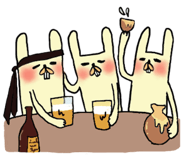 funny rabbit sticker #2874101