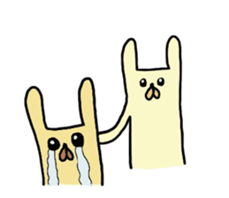 funny rabbit sticker #2874104