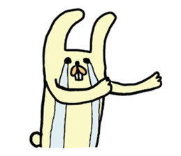 funny rabbit sticker #2874105