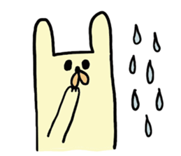 funny rabbit sticker #2874106