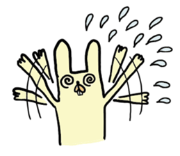funny rabbit sticker #2874107