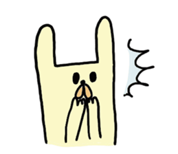 funny rabbit sticker #2874108