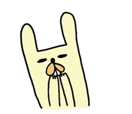 funny rabbit sticker #2874109
