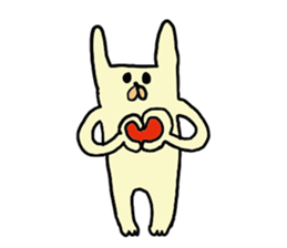 funny rabbit sticker #2874111