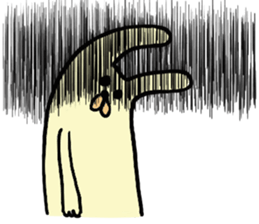 funny rabbit sticker #2874113