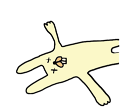 funny rabbit sticker #2874116
