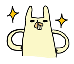 funny rabbit sticker #2874118