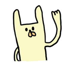 funny rabbit sticker #2874120