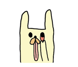 funny rabbit sticker #2874122
