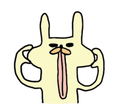 funny rabbit sticker #2874123