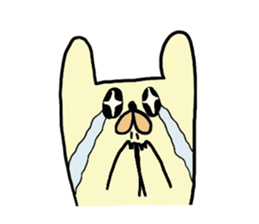 funny rabbit sticker #2874124